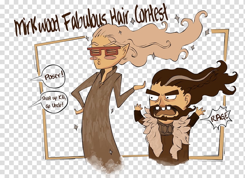 The Mirkwood Fabulous Hair Contest Sketch transparent background PNG clipart