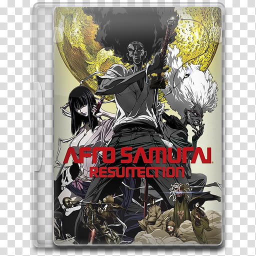 Movie Icon Mega , Afro Samurai, Resurrection, Afro Samurai Ressuretion DVD transparent background PNG clipart