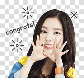 Red Velvet irene kakao talk emoji, Red Velvet Irene art transparent background PNG clipart