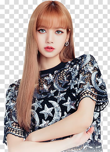 BLACKPINK x OLENS, woman doing crossamrs transparent background PNG clipart