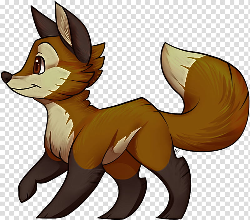 red fox fennec fox fox cartoon swift fox, Tail, Animation transparent background PNG clipart