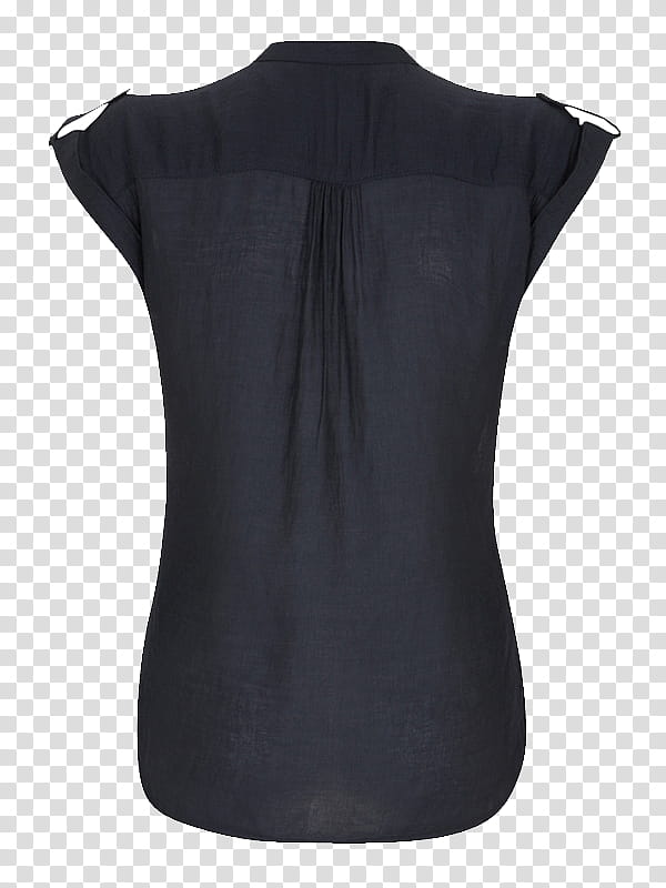 Shirts , women's black short-sleeved blouse transparent background PNG clipart