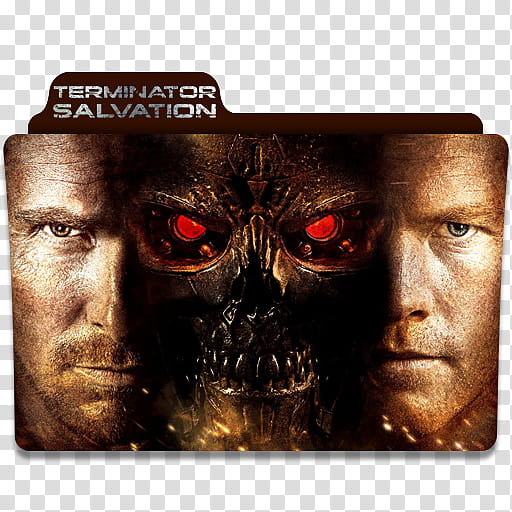 T movies folder icon pack, terminatorsalvation transparent background PNG clipart