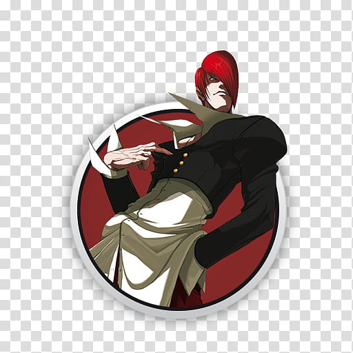 Kof  Character Icon Set, _iori transparent background PNG clipart
