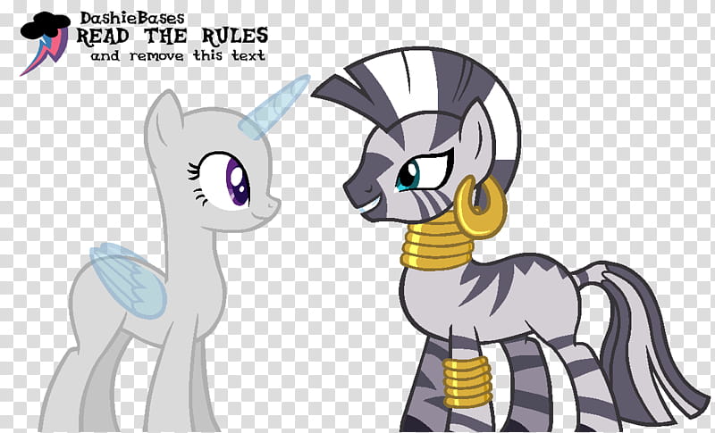 MLP Base OC x Zecora, read the rules text transparent background PNG clipart