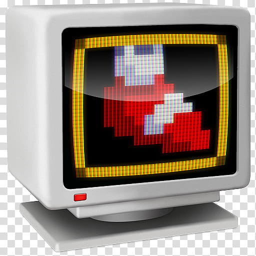 Sonic the Hedgehog Icons, Monitor, Speed Shoes, white CRT monitor art transparent background PNG clipart