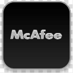 Albook extended dark , McAfee logo illustration transparent background PNG clipart