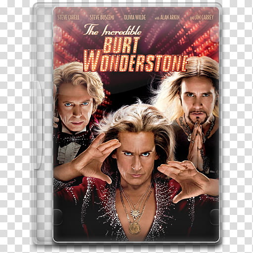 Movie Icon , The Incredible Burt Wonderstone, The Incredible Burt Wonder\stone DVD case transparent background PNG clipart