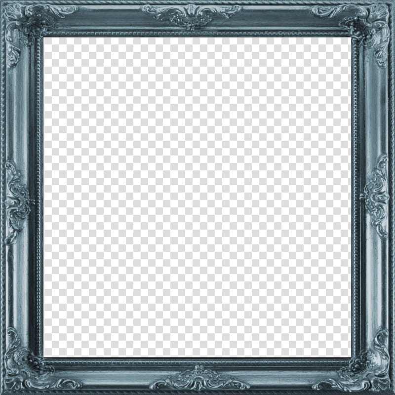 Antique Frame I square, empty gray frame transparent background PNG clipart