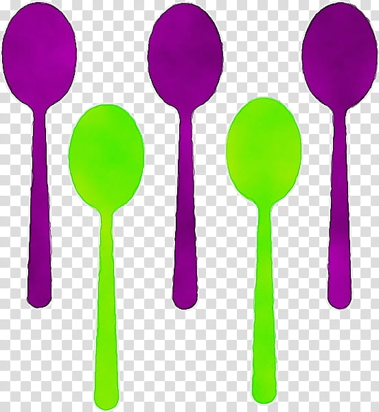 Watercolor, Paint, Wet Ink, Spoon, Teaspoon, Tablespoon, Violet, Purple transparent background PNG clipart