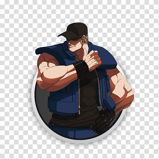 Kof  Character Icon Set, _clark transparent background PNG clipart
