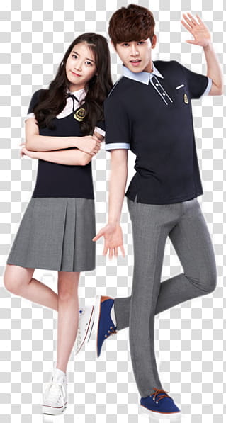IU and Infinite L transparent background PNG clipart
