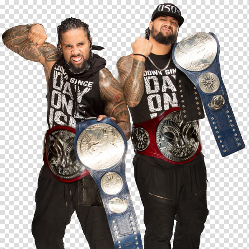 THE USOS RAW AND SMACKDOWN TAG TEAM CHAMPIONS transparent background PNG clipart