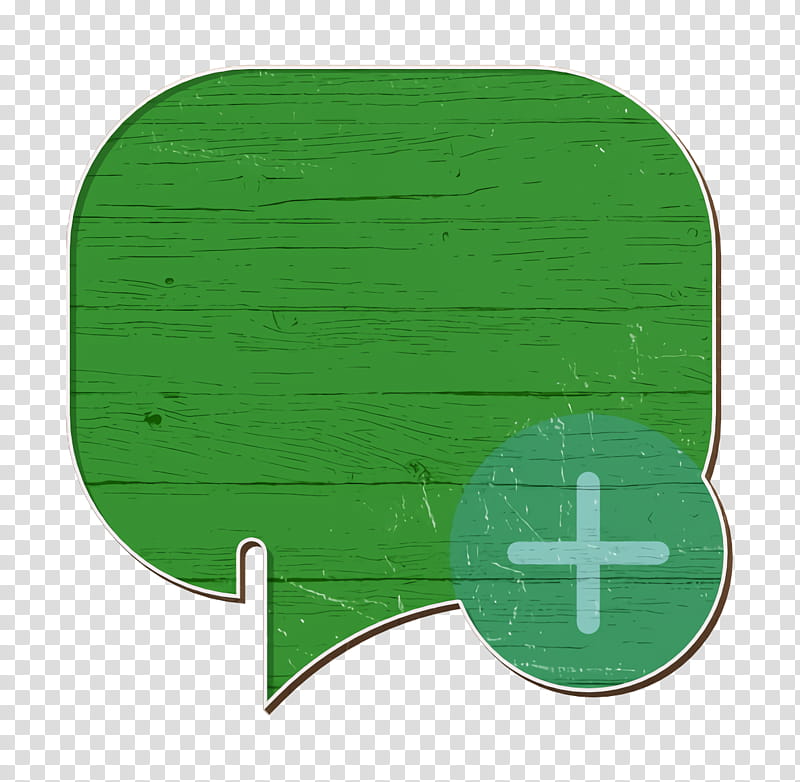 Chat icon Speech bubble icon Interaction Assets icon, Green, Leaf, Sticker transparent background PNG clipart