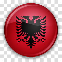 Flag Icons Europe, Albania transparent background PNG clipart
