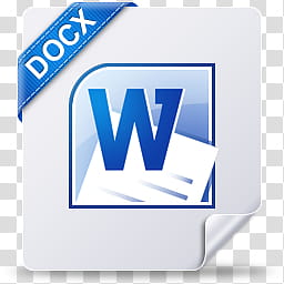 File Type Icons, docx win   transparent background PNG clipart