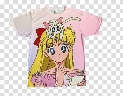 Surprise Pink Yellow And White Sailor Moon Graphic Crew - sailor moon roblox shirt