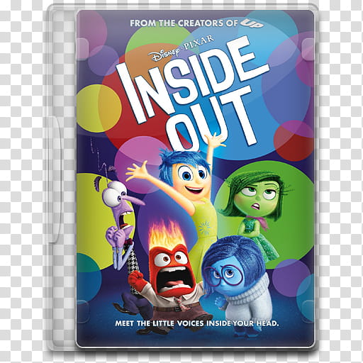 Movie Icon Mega , Inside Out, Disney Pixar Inside Out DVD case transparent background PNG clipart