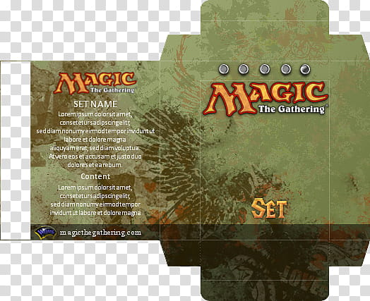 Magic Card Box Template, Magic: The Gathering set box transparent background PNG clipart
