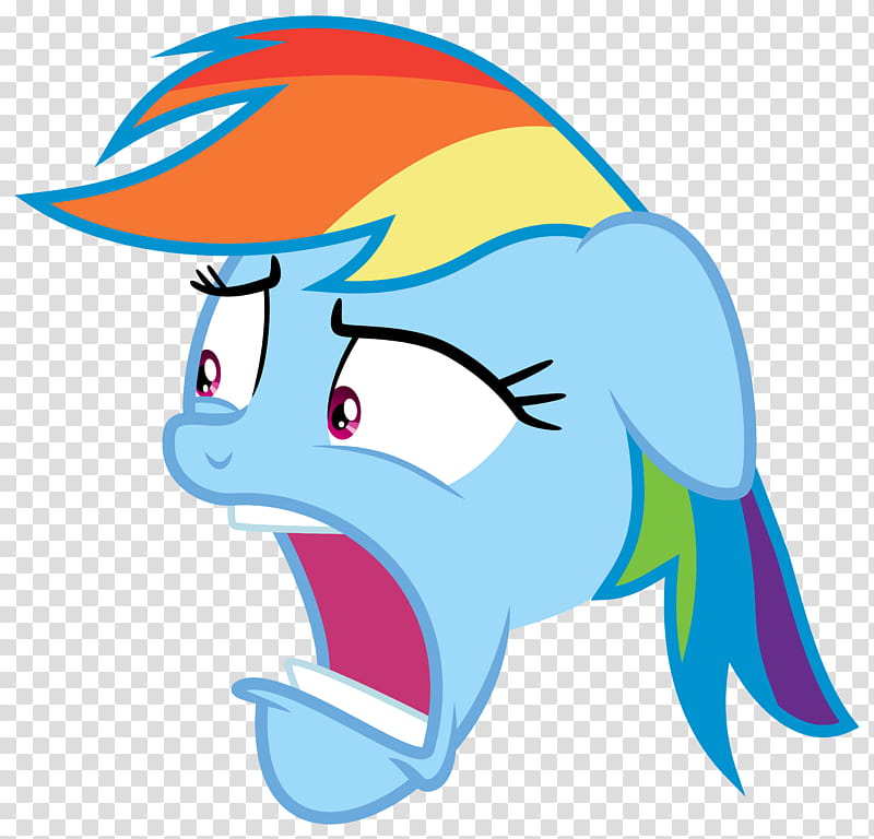 Rainbow Dash Disgusted Face, My Little Pony transparent background PNG clipart