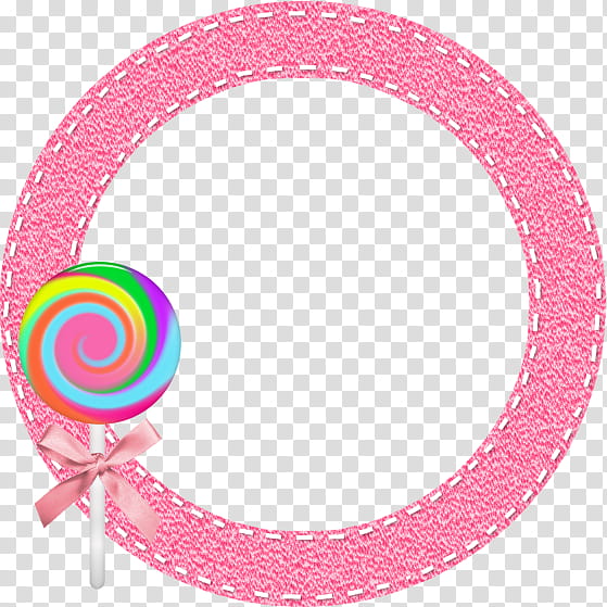 round pink frame template transparent background PNG clipart