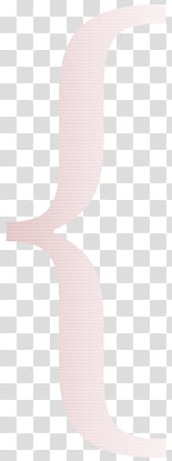 Parenthesis brushes, pink curved logo art transparent background PNG clipart