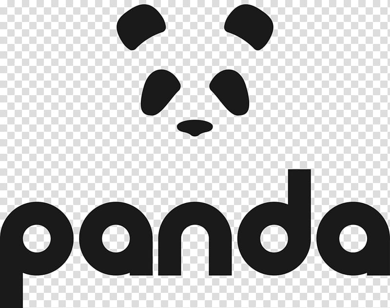 Smile Dog, Logo, Giant Panda, Human, Snout, Aggression, Text, Black transparent background PNG clipart
