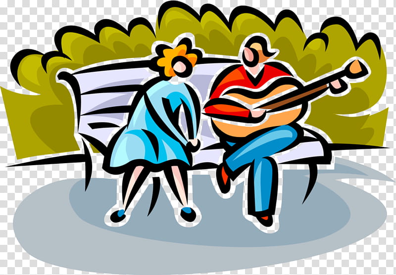 Park, Bench, Cartoon, Interaction, Sharing, Furniture transparent background PNG clipart