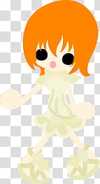 The icons of cute girls in cute dress, asaagao-girl- transparent background PNG clipart