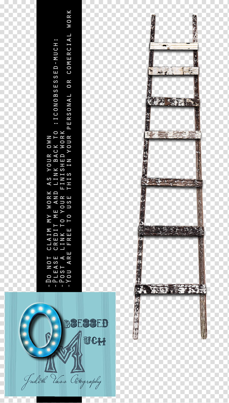 Ladder, gray and brown metal ladder with blue background transparent background PNG clipart
