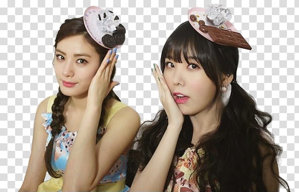 ORANGE CARAMEL WITH  S ABING ABING, woman covering left ear with left hand transparent background PNG clipart