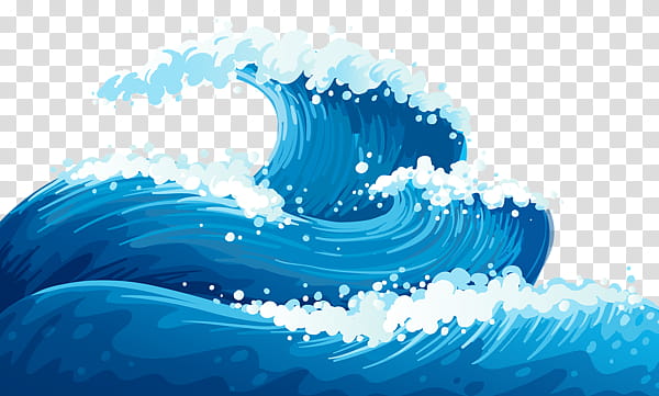 Waves, blue sea waves illustration transparent background PNG clipart