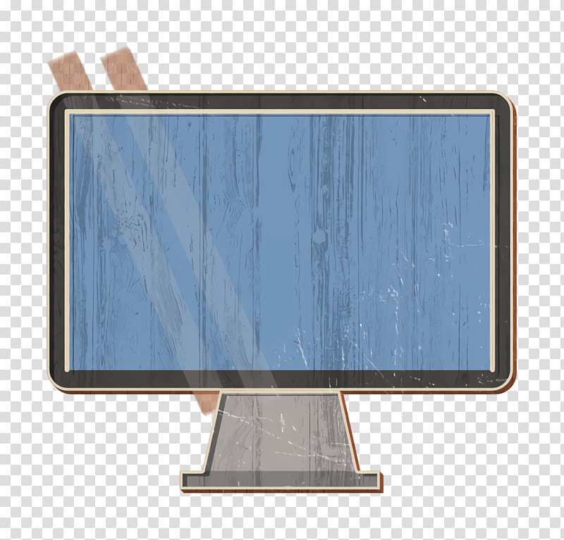 Computer icon Tv icon School elements icon, Computer Monitor Accessory, Display Device, Technology, Rectangle, Electronic Device, Screen, Table transparent background PNG clipart