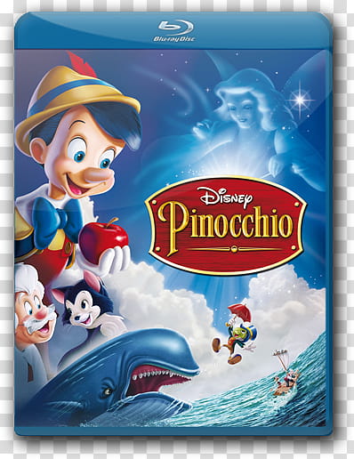 Disney Blu Ray Cover Icon , pinocchio transparent background PNG clipart