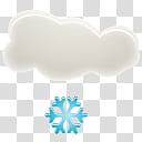 Beautiful Weather Icon Set, light snow  transparent background PNG clipart