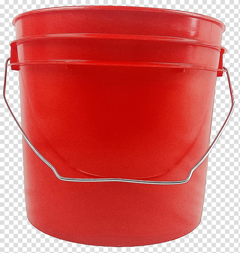Plastic Red, Bucket, Lid, Gallon, Rubbermaid, Ford Nseries Tractor, Pail, Round Bucket transparent background PNG clipart
