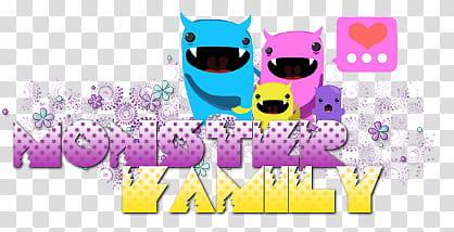 Monster Texts, Monster Family transparent background PNG clipart