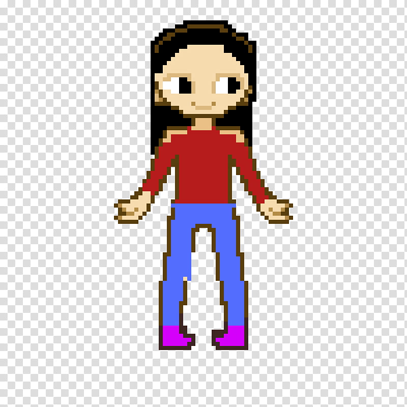 Pixel Art, Character, Drawing, Cartoon, Ashley Spinelli, Fan Art, Sprite, Toy transparent background PNG clipart