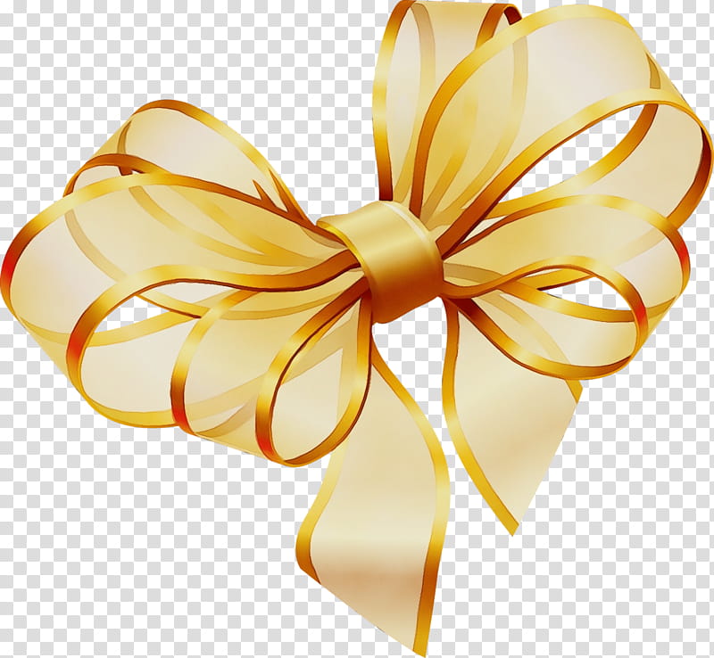Gold Ribbon Ribbon, Painting, Flower, Flower Frame, Yellow, Gift Wrapping,  Present, Wedding Favors transparent background PNG clipart