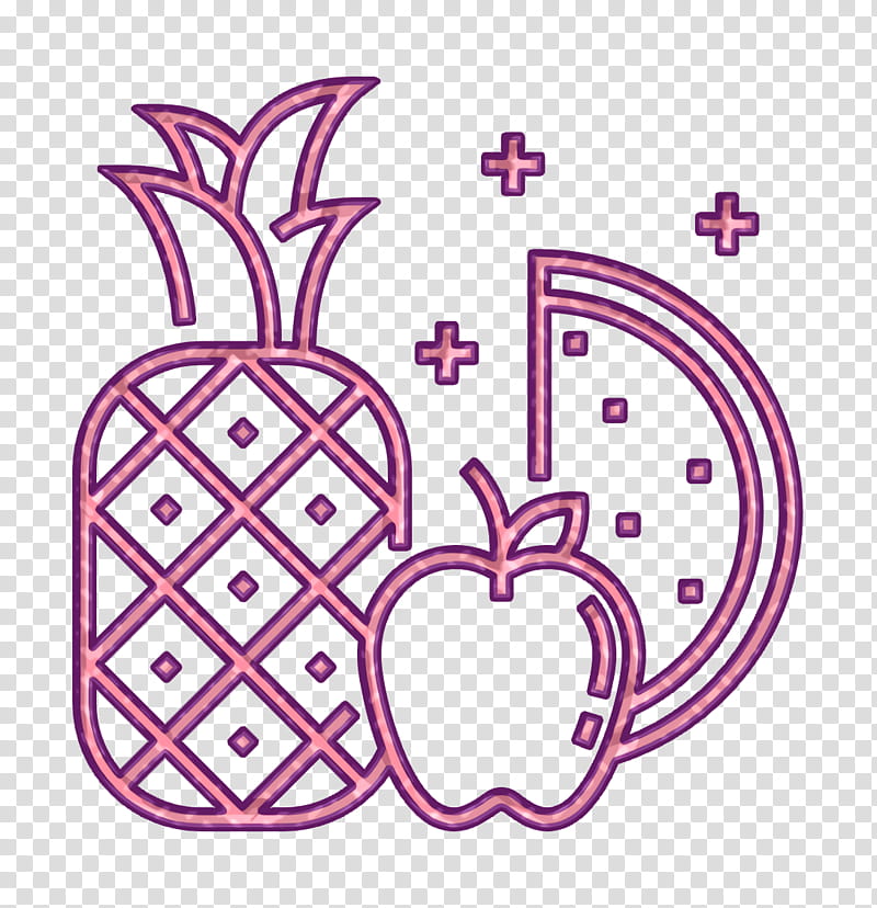 diet icon fresh icon fruit icon, Healthy Icon, Vegan Icon, Vegetables Icon, Vegetarian Icon, Pink, Purple, Violet transparent background PNG clipart