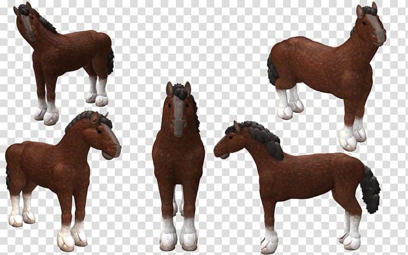 SPORE creature: Clydesdale Horse transparent background PNG clipart