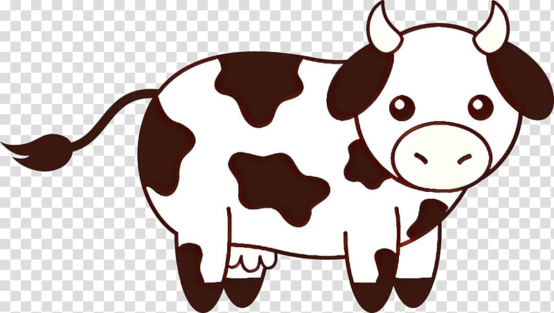 Cow, Dairy Cattle, Holstein Friesian Cattle, Jersey Cattle, Udder, House Cow, Cartoon, Beef Cattle transparent background PNG clipart