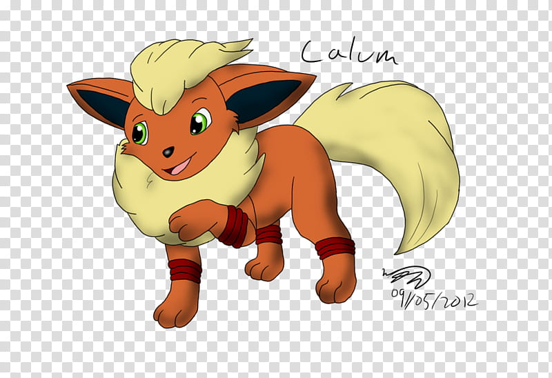 Calum the Sub-Flareon transparent background PNG clipart