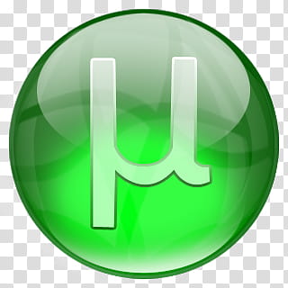 uTorrent iCon, utorrent_icon_d-bliss, green and white logo transparent background PNG clipart