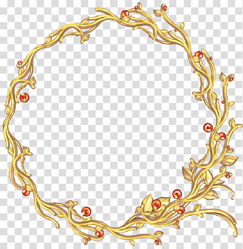 gold and red circular frame transparent background PNG clipart