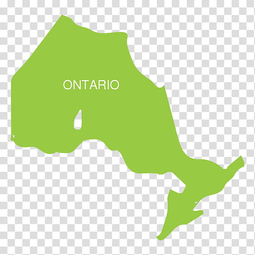 Green Grass, Ontario, Ontario Map, Blank Map, Canada, Area transparent background PNG clipart