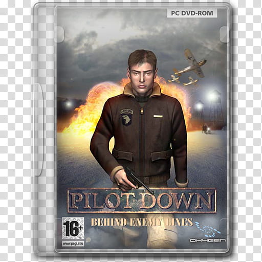 Game Icons , Pilot-Down-Behind-Enemy-Lines, PC DVD-ROM Pilot Down case illustration transparent background PNG clipart