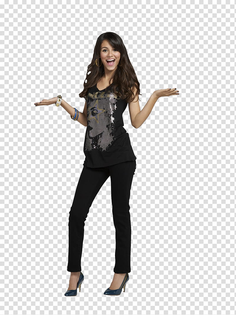 Victoria Justice, woman showing happy face transparent background PNG clipart