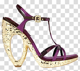 s, unpaired beige and purple open-toe pump sandal illustration transparent background PNG clipart