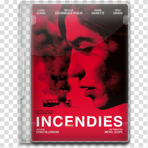 Movie Icon Mega , Incendies, Incendies movie cover transparent background PNG clipart